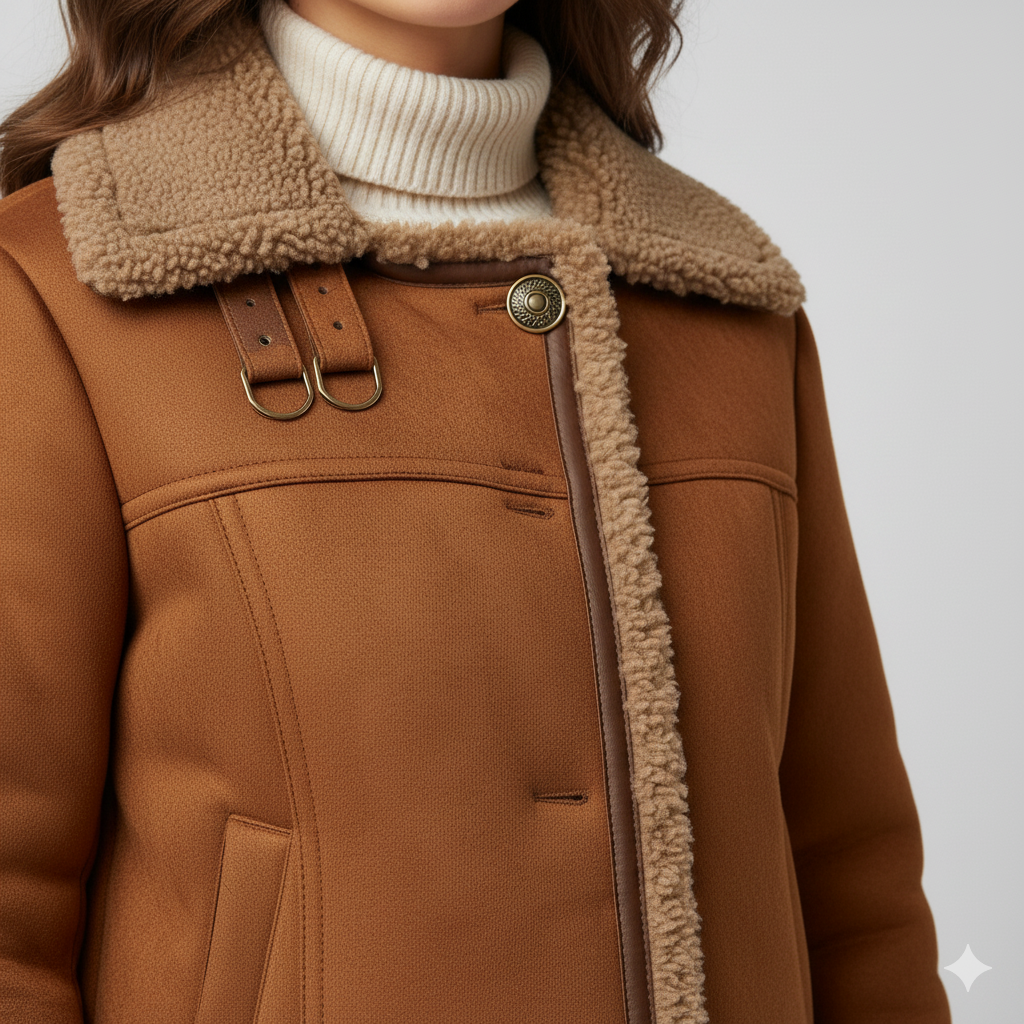 Warm Women's Fall Coat with Soft Inside