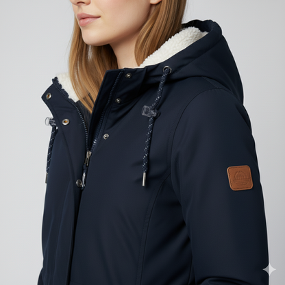 Warm Fur Lined Women's Winter Long Coat