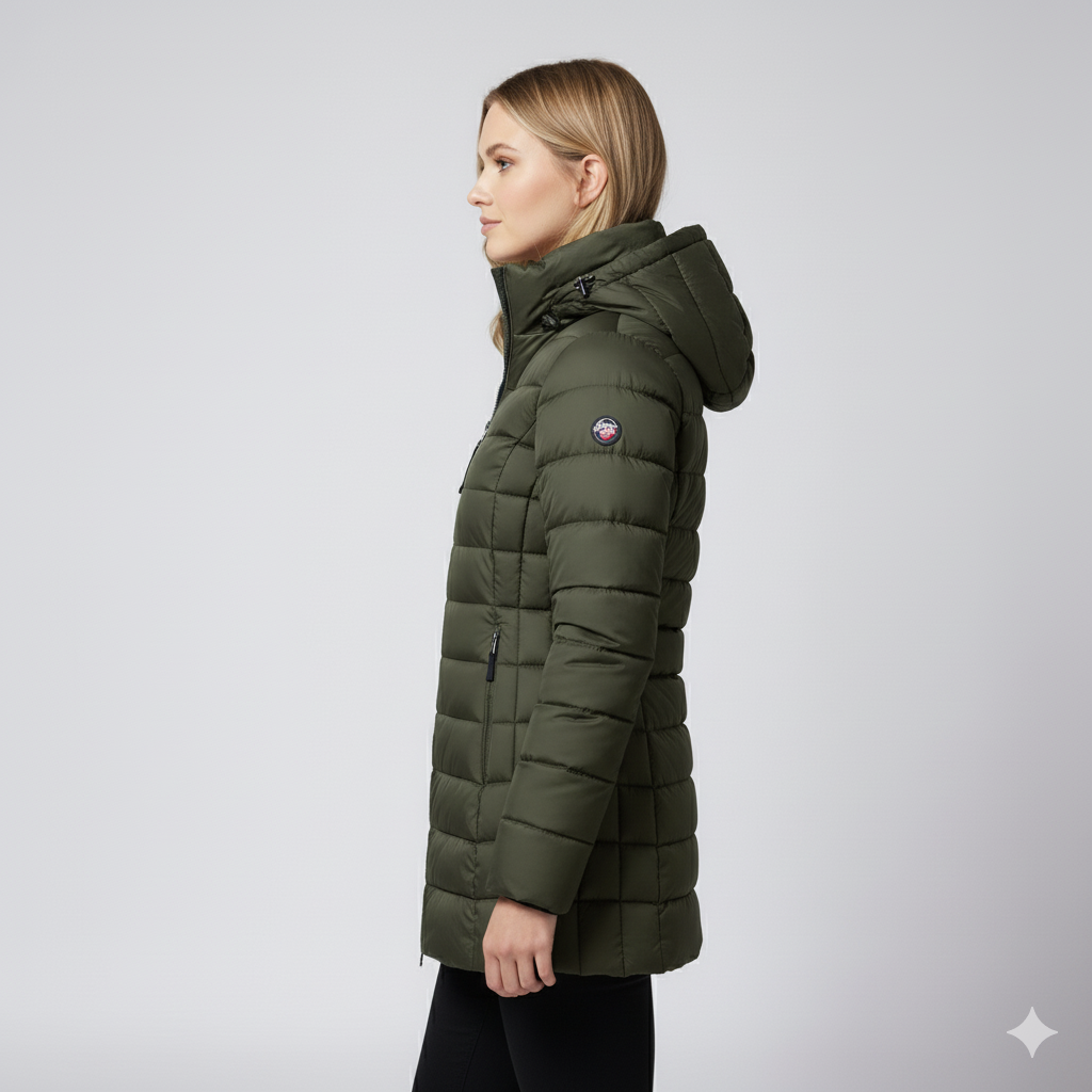 Warm Women's Full Zip Puffer Coat