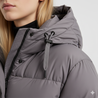 Warm Hooded Parka Coat for Women