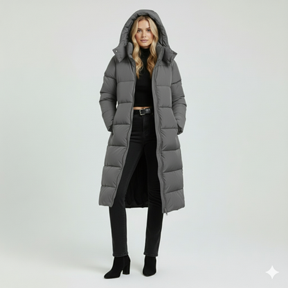 Warm Hooded Parka Coat for Women - OutfitLondon