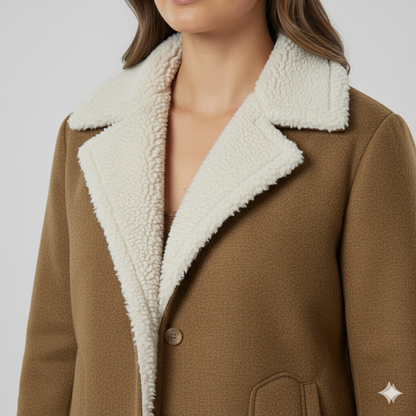 Warm Women's Parka Jacket with Fleece Lining