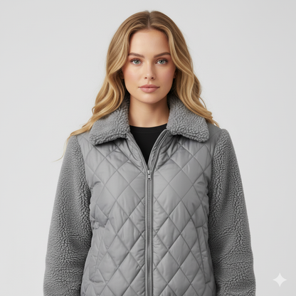Warm Quilted Winter Jacket for Women