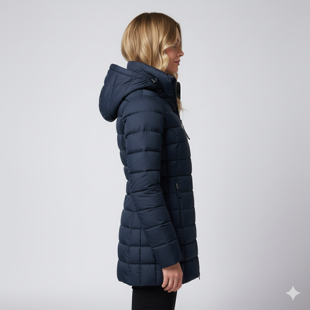 Warm Women's Full Zip Puffer Coat