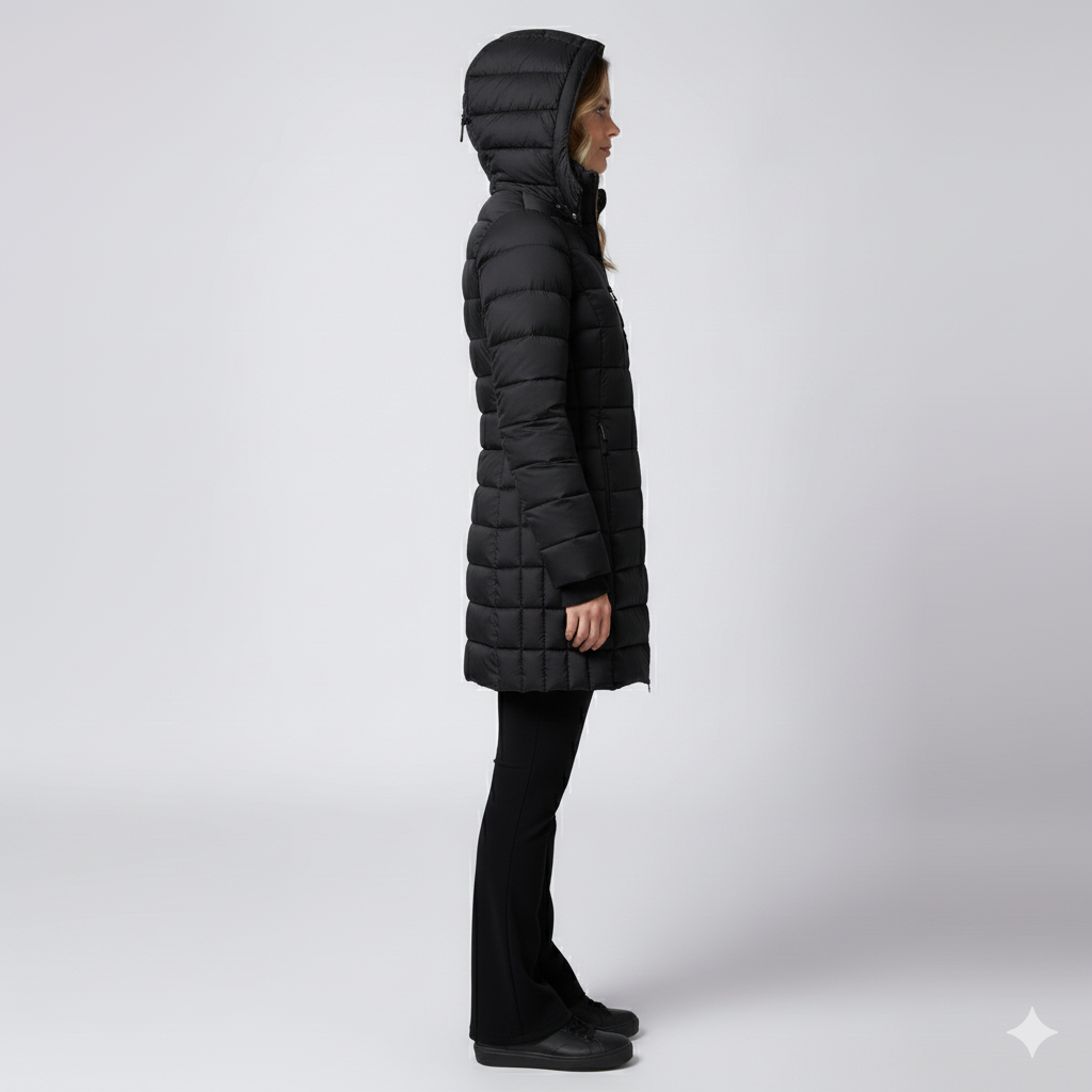 Warm Women's Full Zip Puffer Coat