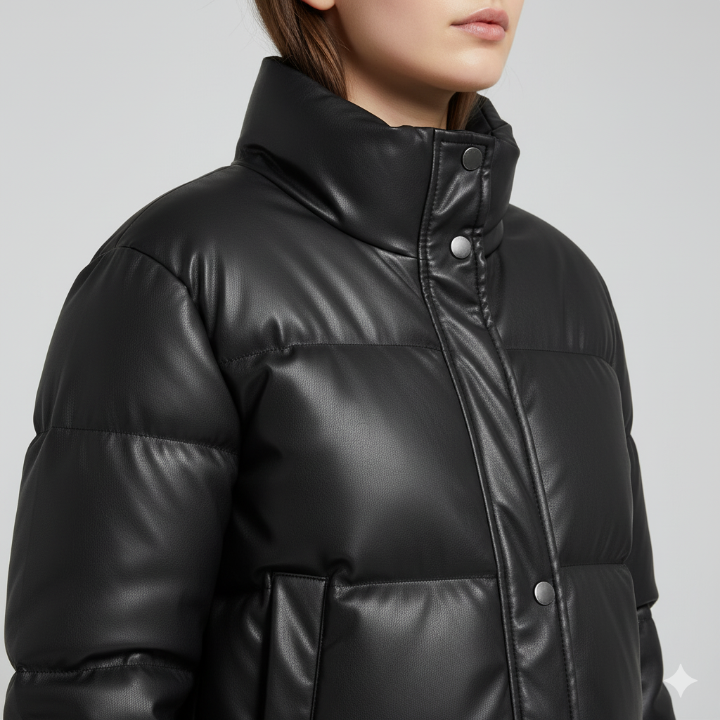 Warm Short Puffer Jacket for Women