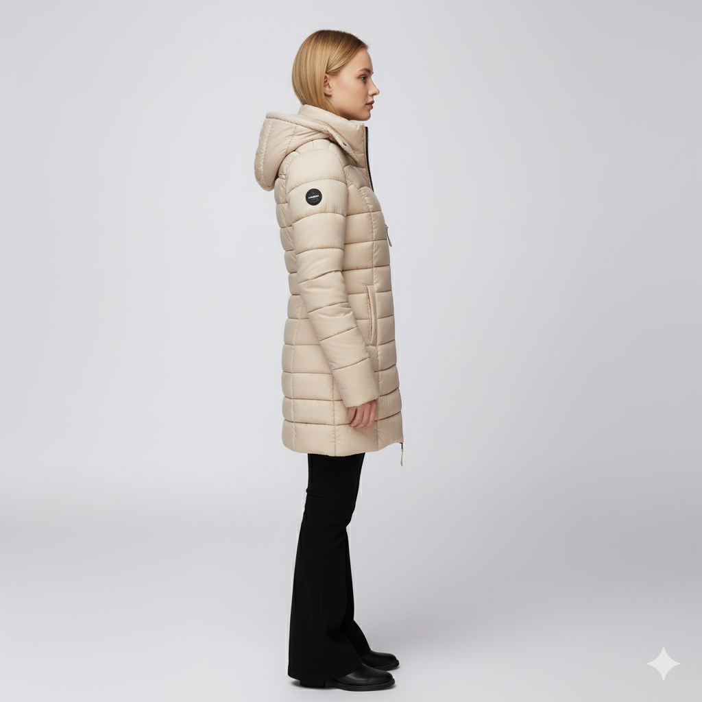 Warm Women's Full Zip Puffer Coat