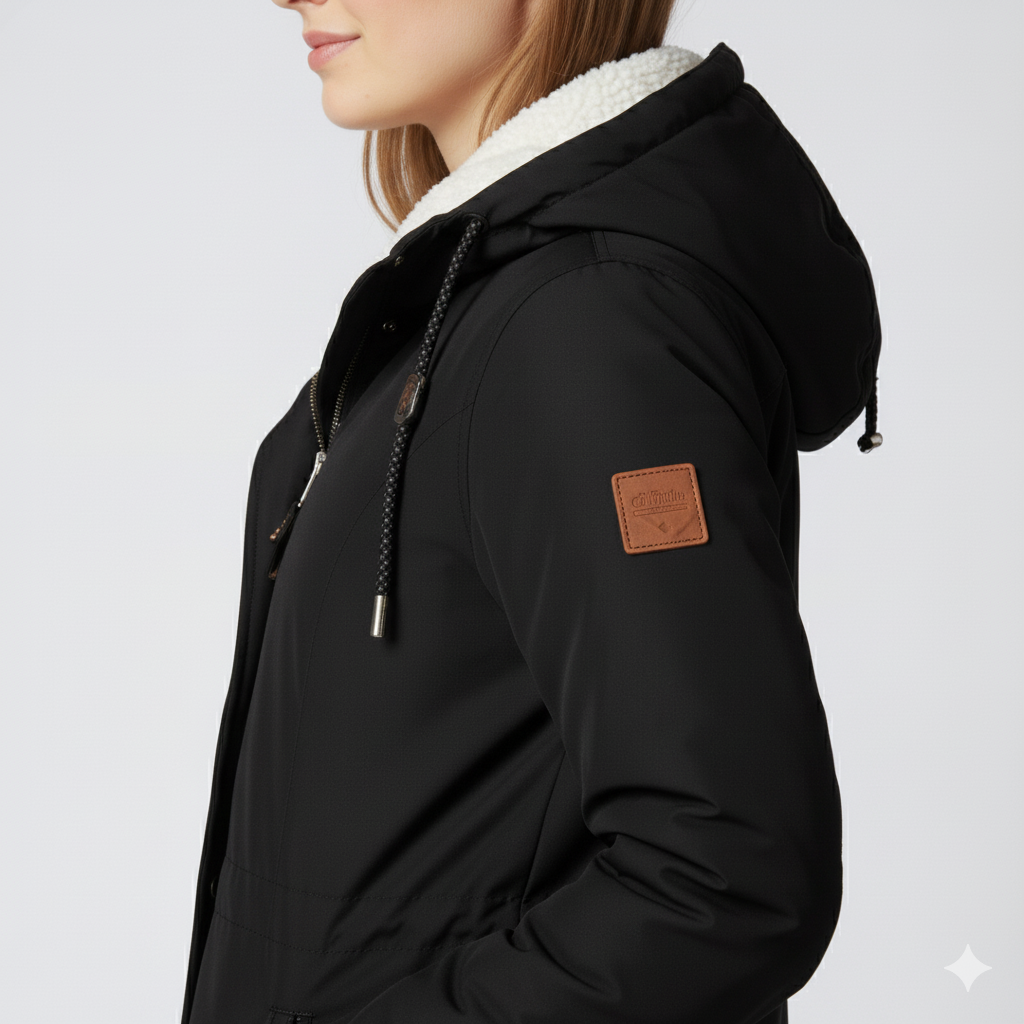 Warm Fur Lined Women's Winter Long Coat