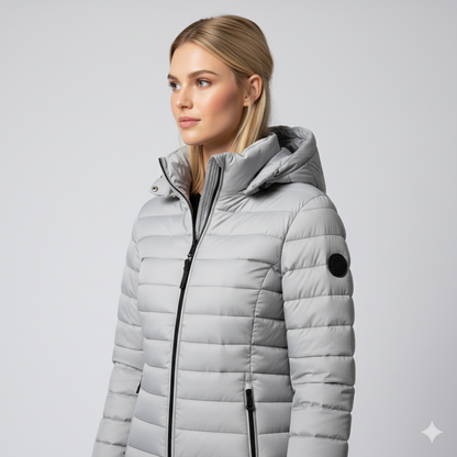 Warm Women's Full Zip Puffer Coat