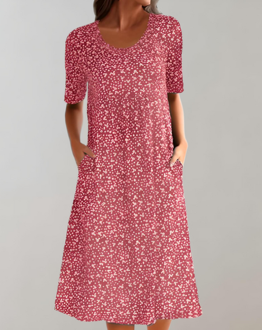 Lightweight V-Neck Summer Dress - OutfitLondon
