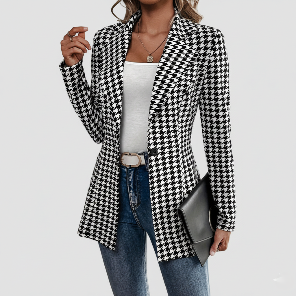 Classic Checked Women's Jacket - OutfitLondon