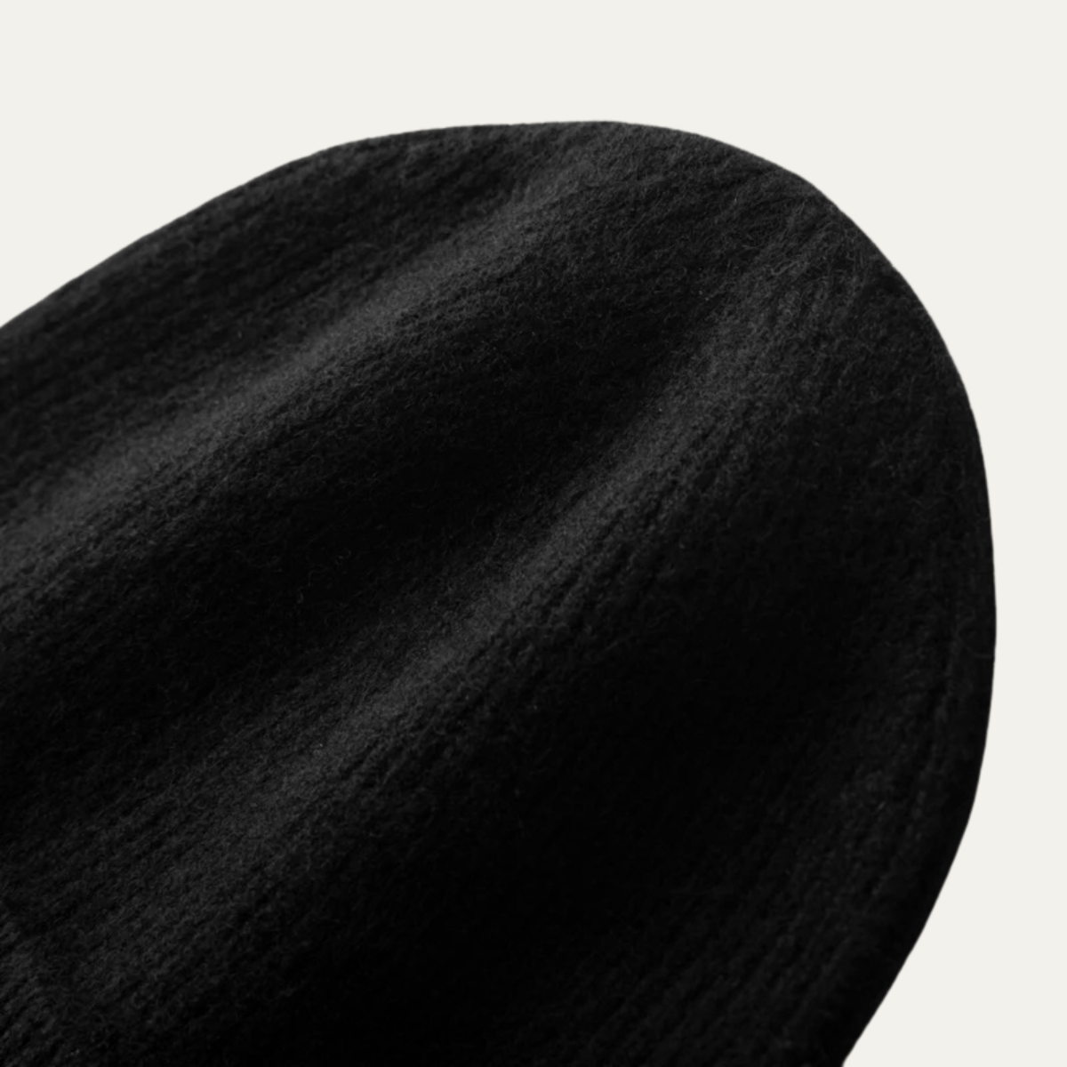 Warm Mens Cashmere Ribbed Winter Hat