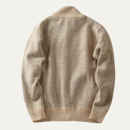 Thick Knit Men's Zip Up Fleece Jacket