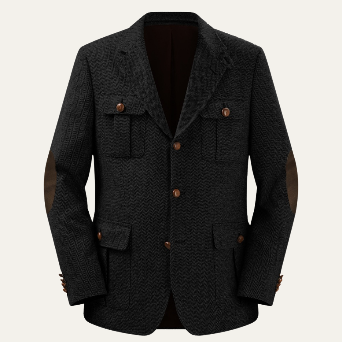 Classic Tweed Blazer Jacket for Men - OutfitLondon