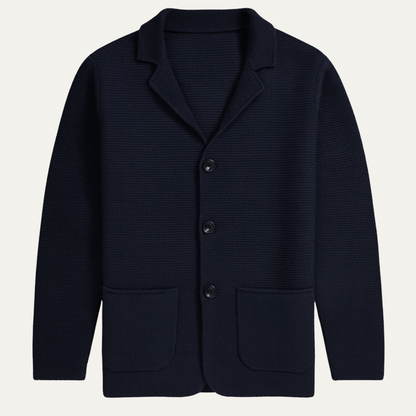 Cozy Men's Button Down Knit Cardigan Jacket - OutfitLondon