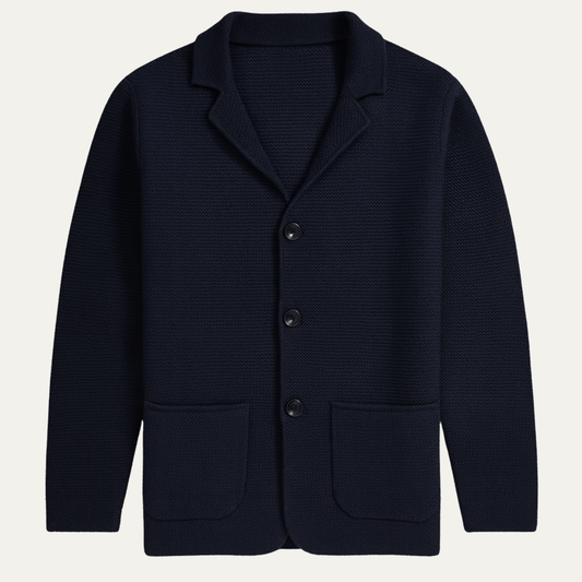 Cozy Men's Button Down Knit Cardigan Jacket - OutfitLondon