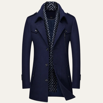 Classic Men's Water Resistant Trench Coat