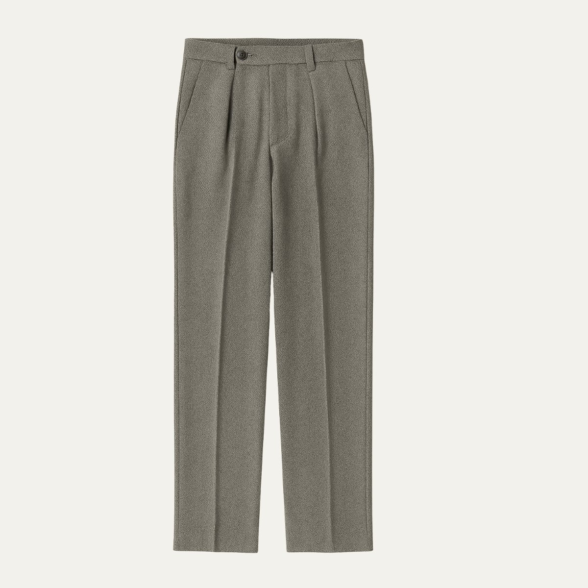 Classic Slim Fit High Waisted Dress Trousers - OutfitLondon