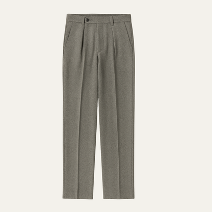 Classic Slim Fit High Waisted Dress Trousers - OutfitLondon