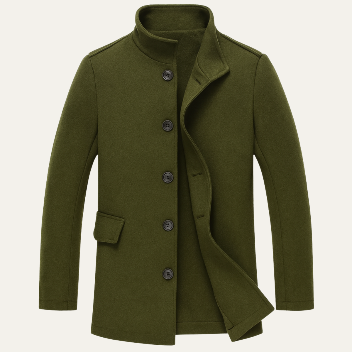 Slim Fit Classic Overcoat for Men
