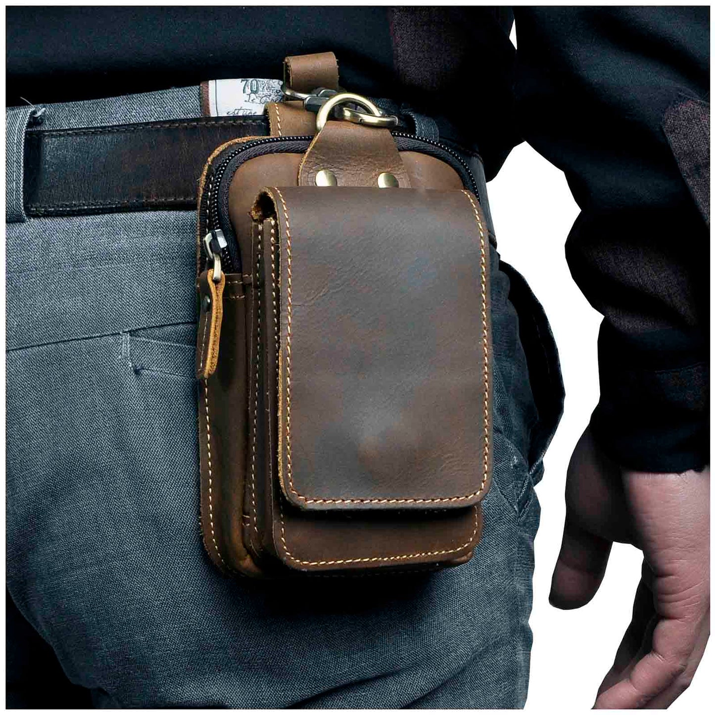 Small Classic PU Leather Crossbody Bag - OutfitLondon