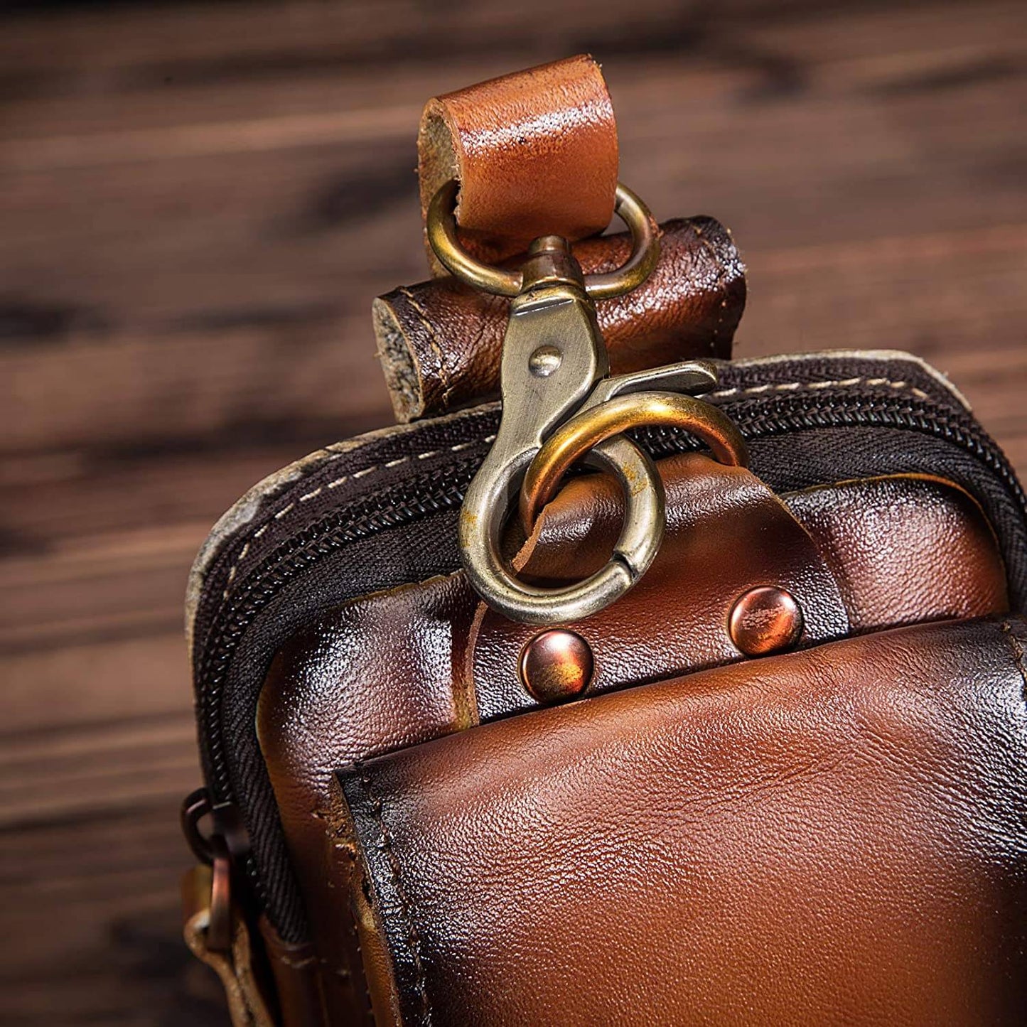 Small Classic PU Leather Crossbody Bag