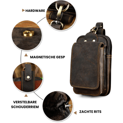 Small Classic PU Leather Crossbody Bag