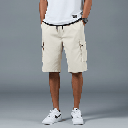Relaxed Fit Cargo Shorts with Side Pockets