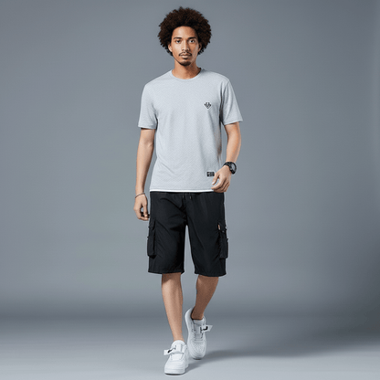 Relaxed Fit Cargo Shorts with Side Pockets