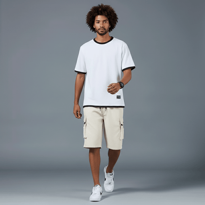 Relaxed Fit Cargo Shorts with Side Pockets