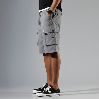 Relaxed Fit Cargo Shorts with Side Pockets