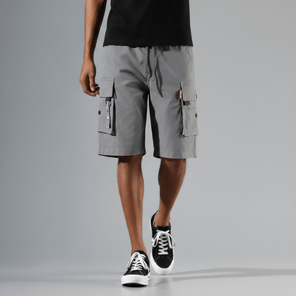 Relaxed Fit Cargo Shorts with Side Pockets