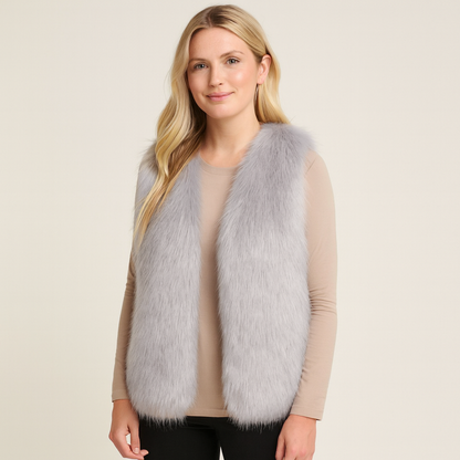 Soft Women's Faux Fur Padded Jacket - OutfitLondon