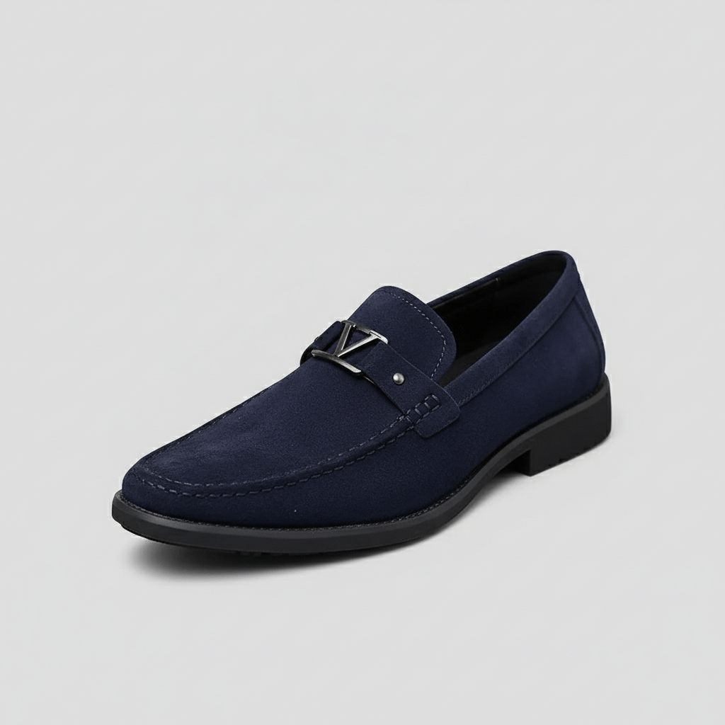 Leather Slip-On Loafers with Smart Classic Design - OutfitLondon