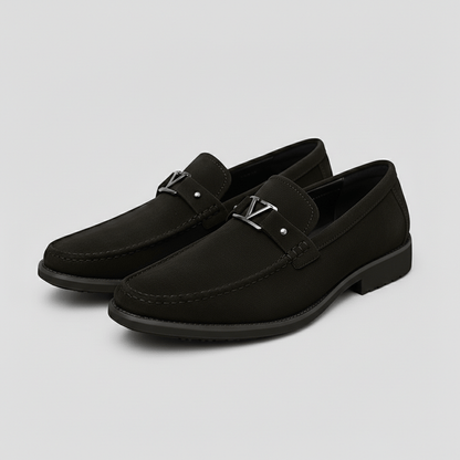 Leather Slip-On Loafers with Smart Classic Design