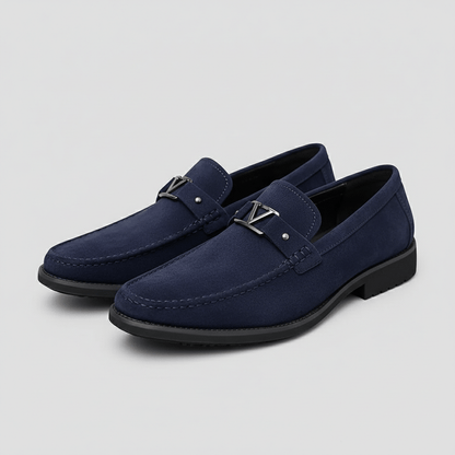 Leather Slip-On Loafers with Smart Classic Design