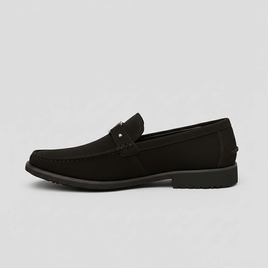 Leather Slip-On Loafers with Smart Classic Design