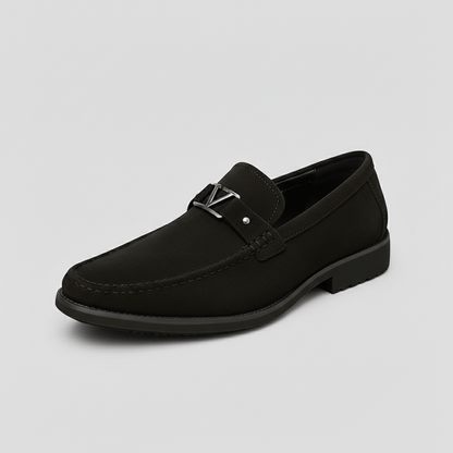 Leather Slip-On Loafers with Smart Classic Design