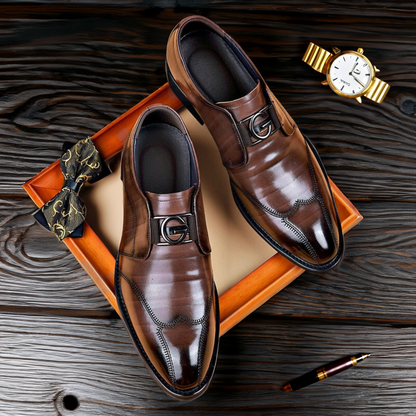 Giovanni Men's Leather Dress Shoes