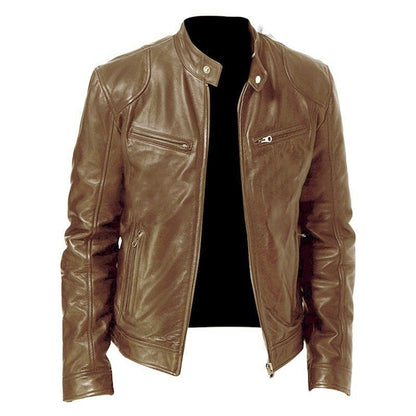 Giovanni Men's Leather Jacket - OutfitLondon