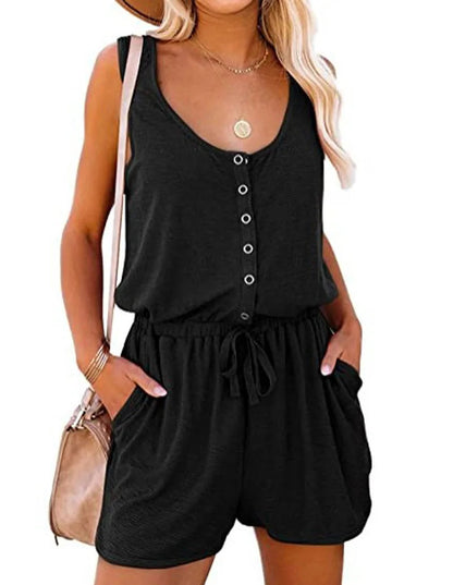 Comfortable Sleeveless Summer Jumpsuit