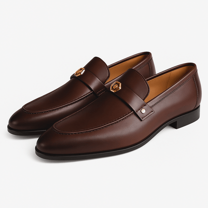 Men's Leather Loafers Clean Cut Design