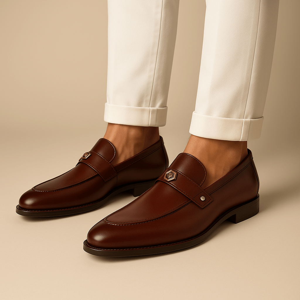 Men's Leather Loafers Clean Cut Design