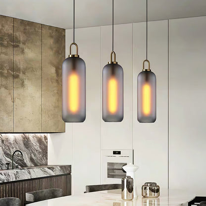 Sleek Glass Metal Pendant Light Fixture