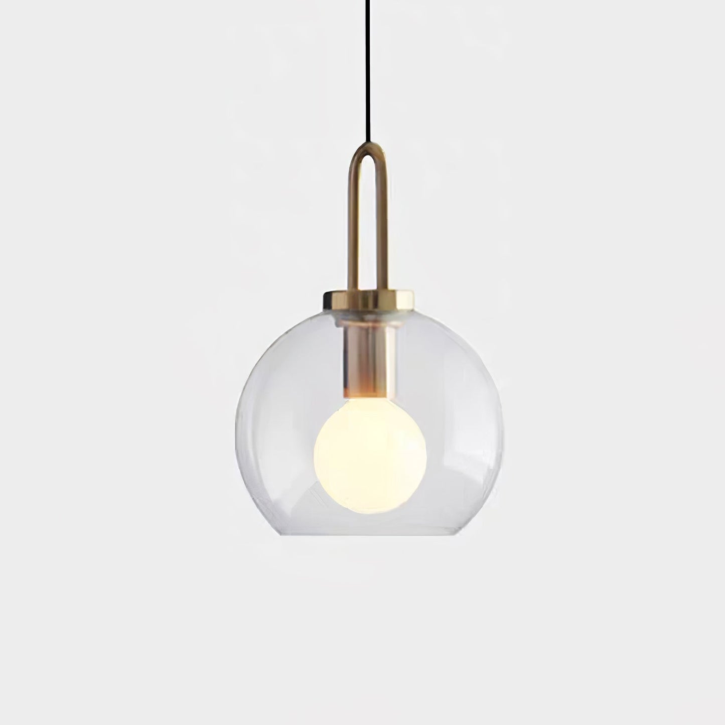 Sleek Glass Metal Pendant Light Fixture