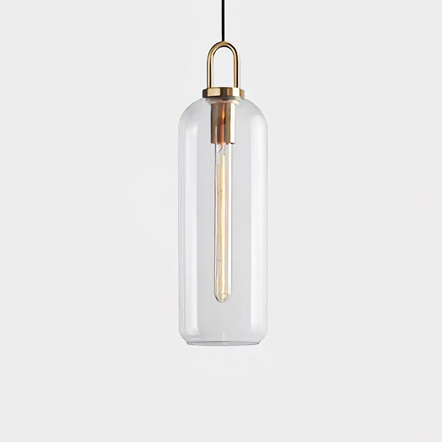 Sleek Glass Metal Pendant Light Fixture