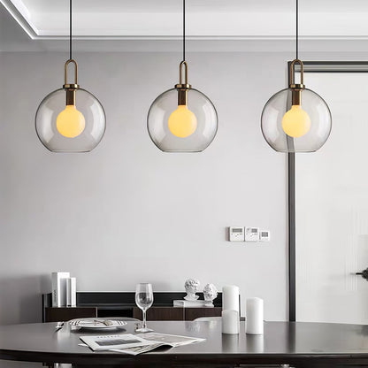 Sleek Glass Metal Pendant Light Fixture