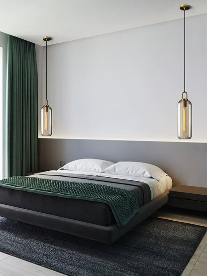 Sleek Glass Metal Pendant Light Fixture