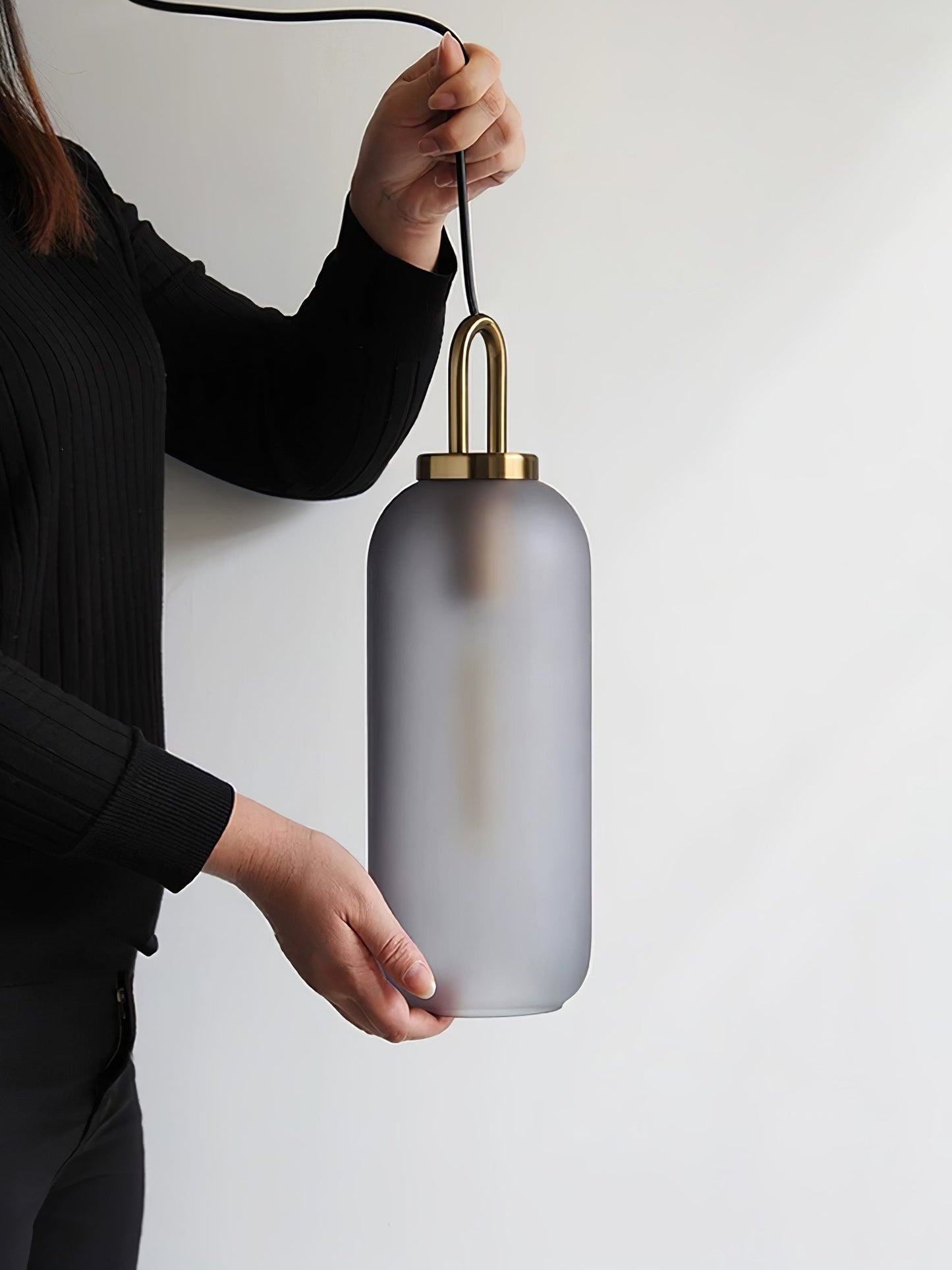 Sleek Glass Metal Pendant Light Fixture