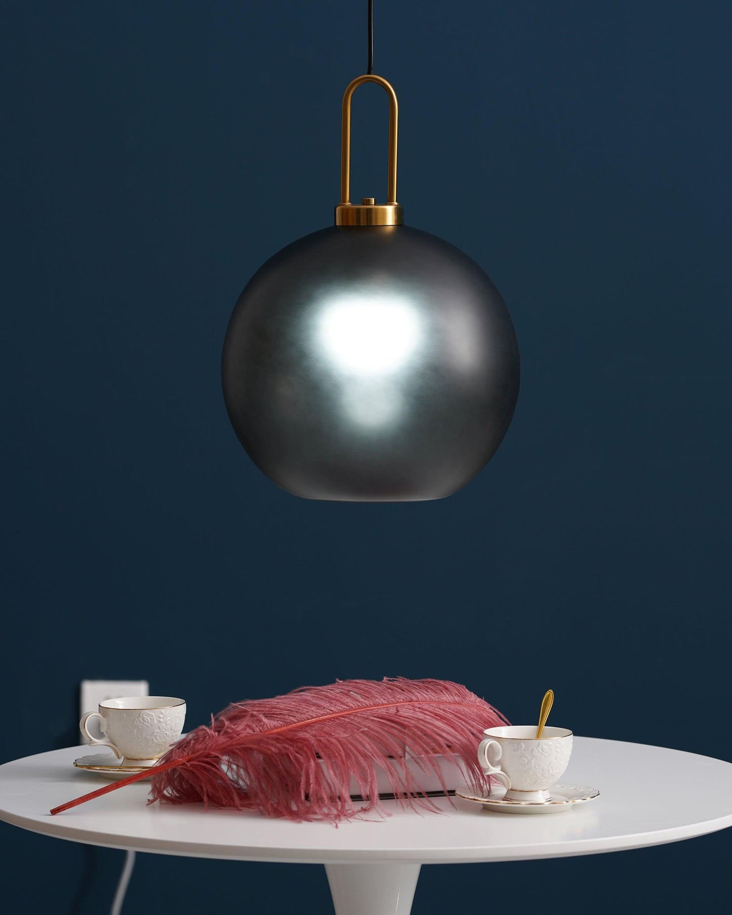 Sleek Glass Metal Pendant Light Fixture